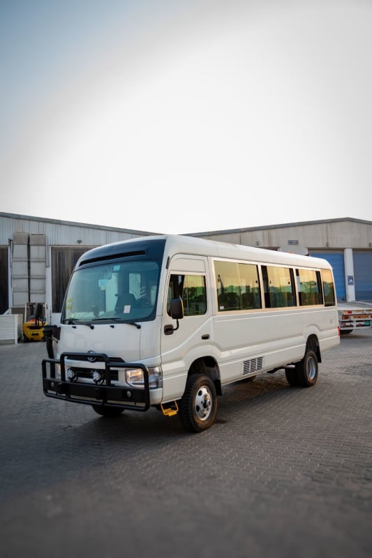 Toyota Coaster 4×4 Mine-Spec Bus – Rugged Transport for Extreme Operations | Rescueride